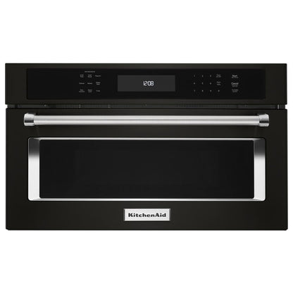 KITCHENAID KMBP100EBS 30"" Built In Microwave Oven With Convection Cooking - Black Stainless