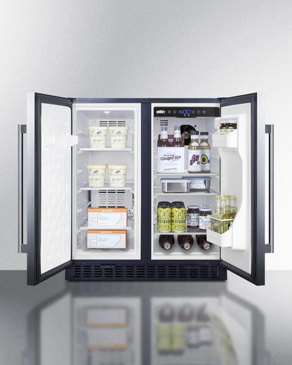 SUMMIT FFRF3070BSS Frost-free Side-by-side Refrigerator-freezer for Built-in or FREEST...
