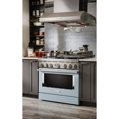 KITCHENAID KFGC500JMB Kitchenaid 30'' Smart Commercial-style Gas Range With 4 Burners ...