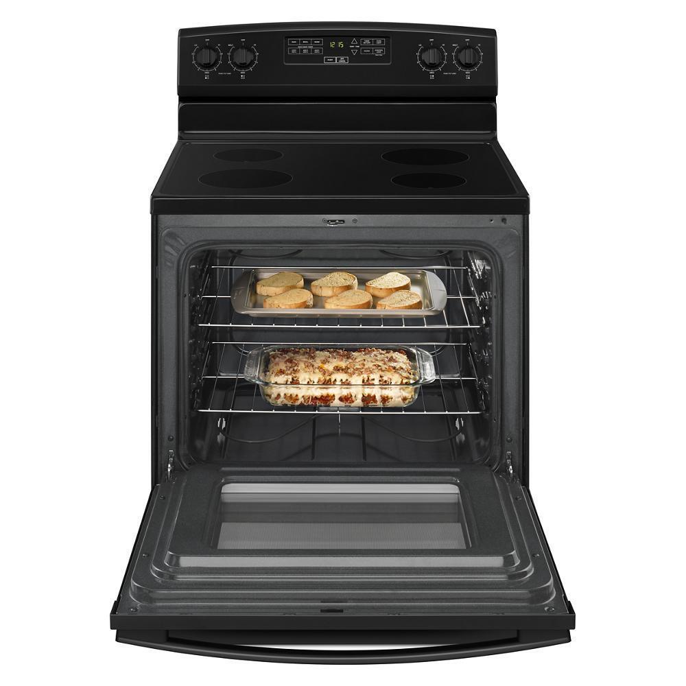 AMANA AER6303MFB 30-inch Amana Electric Range With Extra-large Oven Window - Black