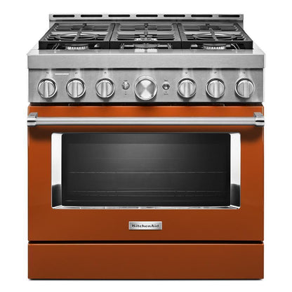 KITCHENAID KFGC506JSC Kitchenaid 36'' Smart Commercial-style Gas Range With 6 Burners ...