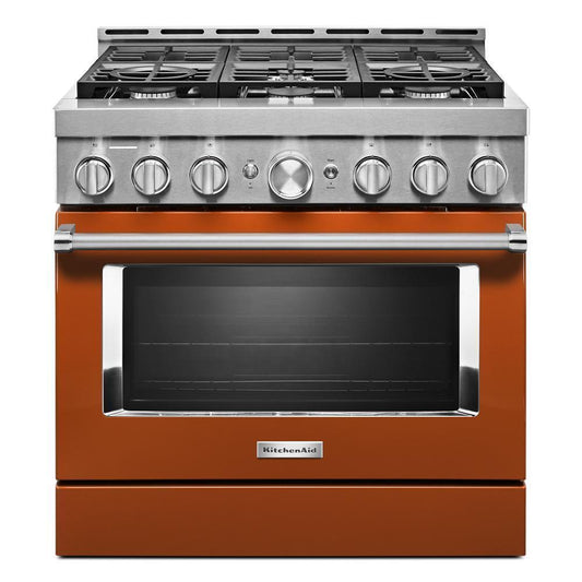 KITCHENAID KFGC506JSC Kitchenaid 36'' Smart Commercial-style Gas Range With 6 Burners ...