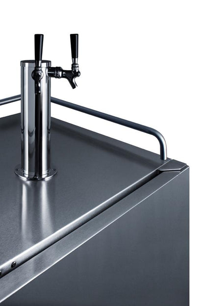 SUMMIT SBC683OSTWIN Summit 24"" Wide Built-in Outdoor Beer Kegerator