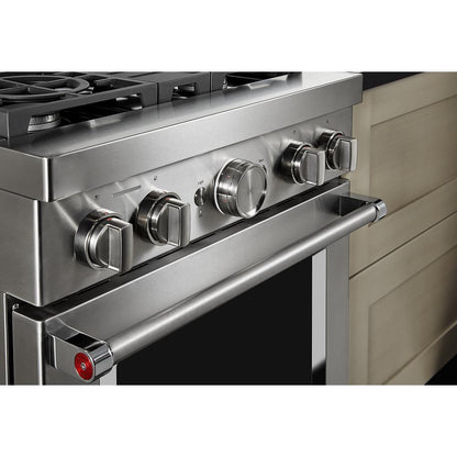 KITCHENAID KFGC500JSS Kitchenaid 30'' Smart Commercial-style Gas Range With 4 Burners ...