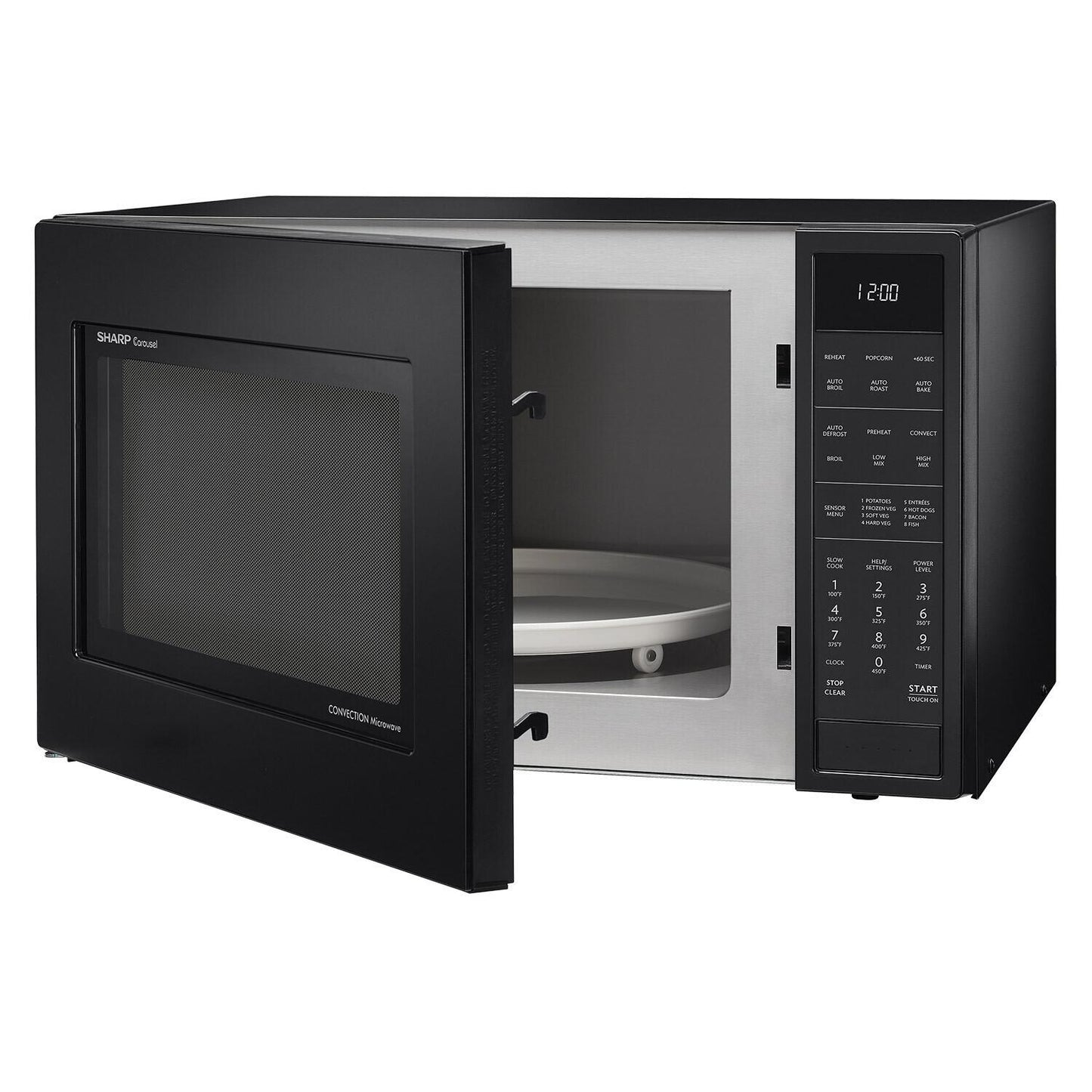 SHARP SMC1585BB Sharp Carousel Countertop Convection + Microwave Oven 1.5 Cu. Ft. 9...