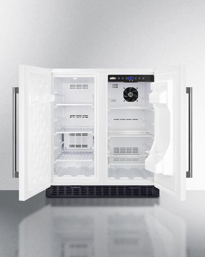 SUMMIT FFRF3075W Frost-free Side-by-side Refrigerator-freezer for Built-in or FREEST...