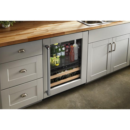 KITCHENAID KUBR214KPA 24"" Panel-ready Beverage Center With Wood-front Racks - Panel Ready Pa