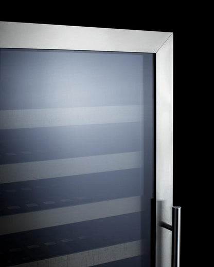 SUMMIT SWC1966BLHD Summit 24"" Wide Dual Zone Wine Cellar