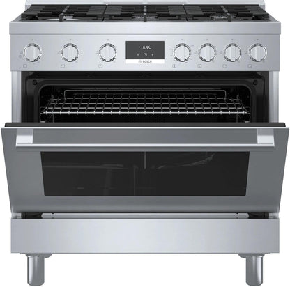 BOSCH HGS8655UC 800 Series Gas Freestanding Range 36'' Stainless Steel Hgs8655uc