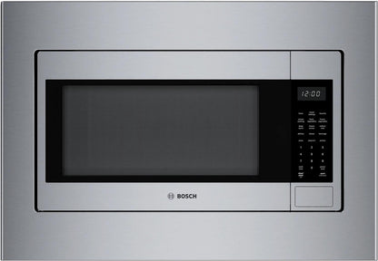BOSCH HMB30155UC 300 Series Built-in Microwave Oven 24"" Left Sideopening Door, STAIN...