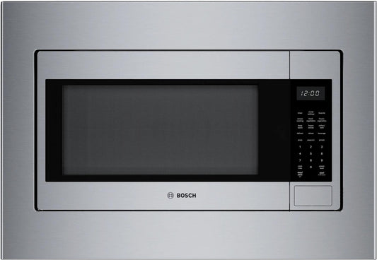 BOSCH HMB30155UC 300 Series Built-in Microwave Oven 24"" Left Sideopening Door, STAIN...