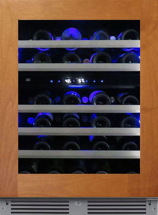 XO APPLIANCE XOU24WDZGOR XO Appliance 24in Wine Cellar 2 Zone Overlay Glass Rh