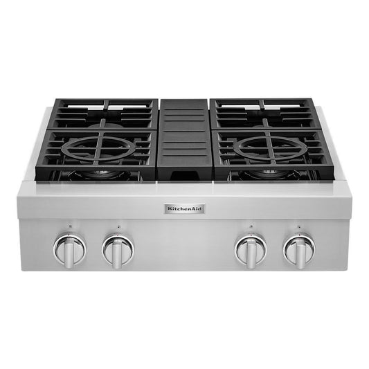 KITCHENAID KCGC500JSS Kitchenaid 30'' 4-burner Commercial-style Gas Rangetop STAINLESS...