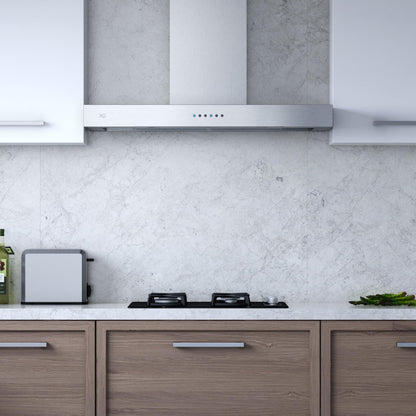 XO APPLIANCE XOR36SC 36"" 600/395 Cfm Sleek Contemporary Italian Made Wall Mount Hood STA...
