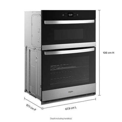 WHIRLPOOL WOEC5027LZ 5.7 Total Cu. Ft. Combo Wall Oven With Air Fry When Connected*