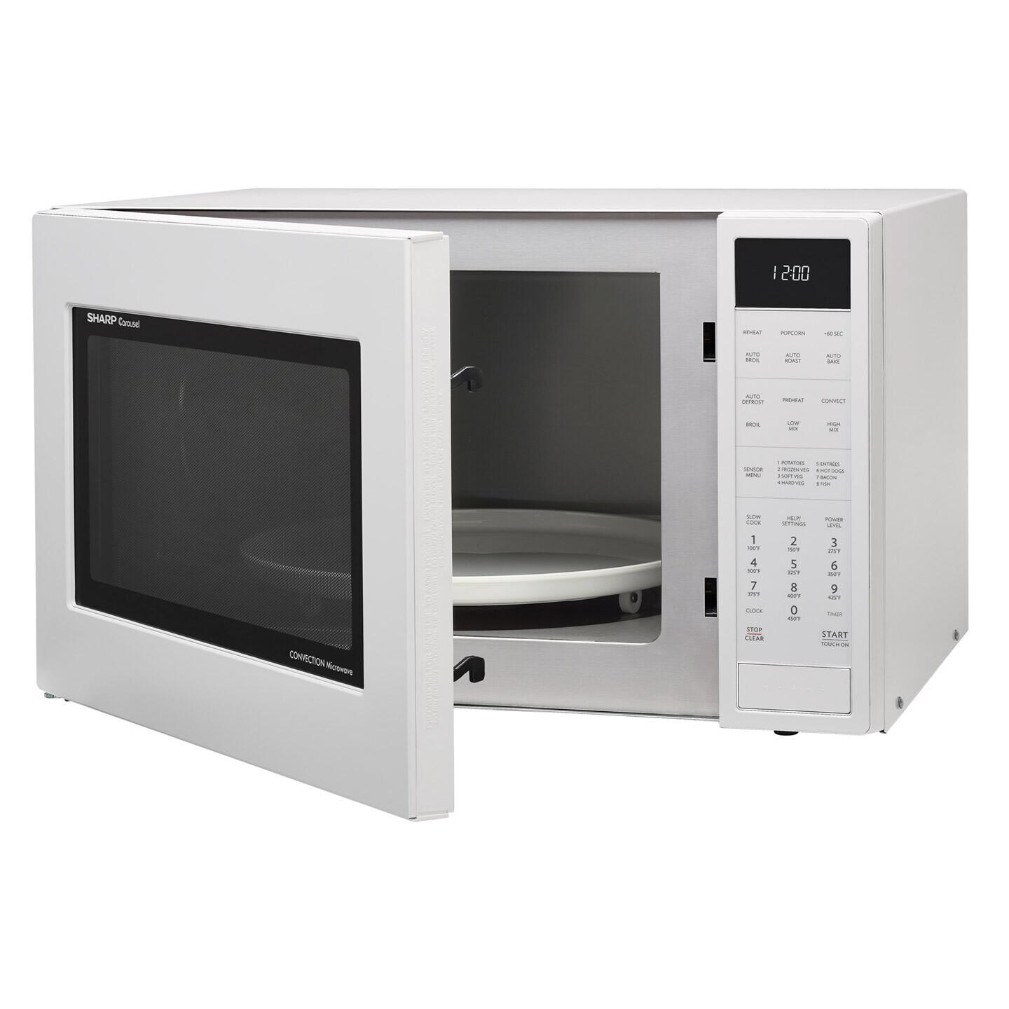 SHARP SMC1585BW Sharp Carousel Countertop Convection + Microwave Oven 1.5 Cu. Ft. 9...