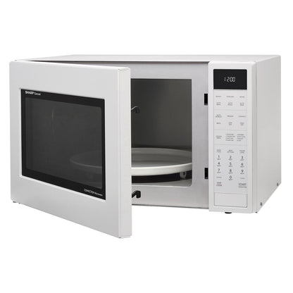 SHARP SMC1585BW Sharp Carousel Countertop Convection + Microwave Oven 1.5 Cu. Ft. 9...