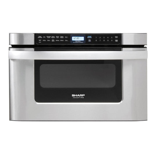 SHARP KB6524PSY 24 In. 1.2 Cu. Ft. 950w Sharp Easy Open Stainless Steel Microwave D...