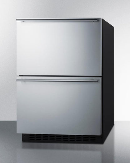 SUMMIT ADFD243PNR Summit 24"" Wide 2-drawer All-freezer (panels Not Included)