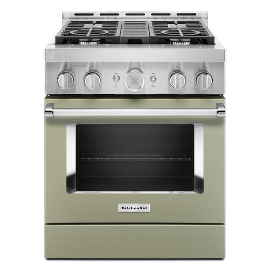 KITCHENAID KFGC500JAV Kitchenaid 30'' Smart Commercial-style Gas Range With 4 Burners ...