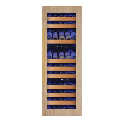 XO APPLIANCE XOU2470WTZGO Tall Built-in 3 Zone Wine Overlay Glass (fits 24in X 70in - 84in OP...