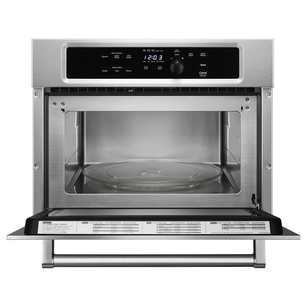 KITCHENAID KMBS104ESS Stainless Steel Kitchenaid 24"" Built In Microwave Oven With 1000...