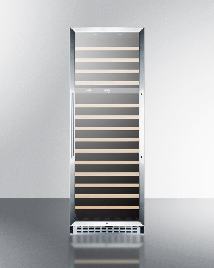 SUMMIT SWC1966 2-zone 160 Bottle Wine Cellar With Glass Door, Digital Thermostat, ...