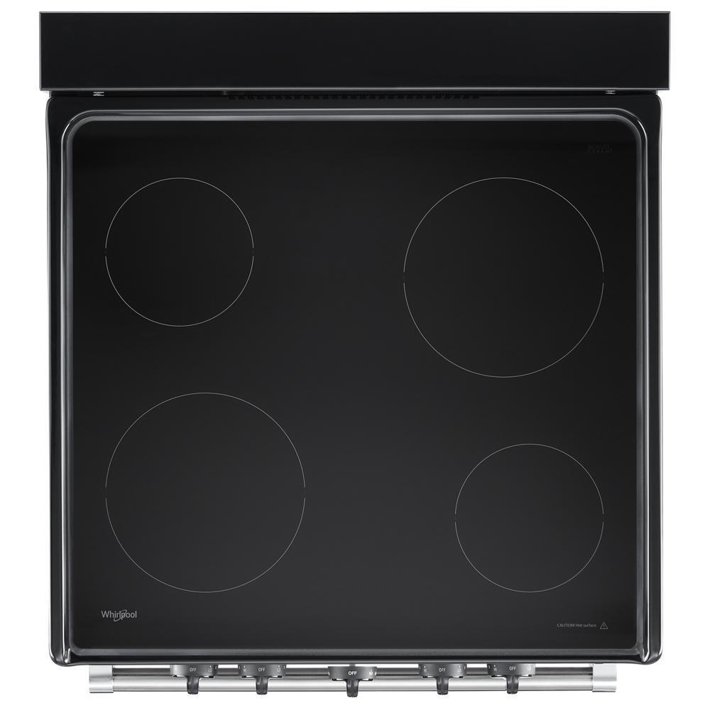 WHIRLPOOL WFE500M4HS Whirlpool 24-inch Freestanding Electric Range With Upswept SPILL...