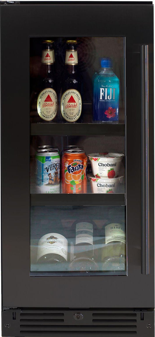 XO APPLIANCE XOU15BCGBSL XO Appliance Beverage Center 15"" Black Stainless Lh