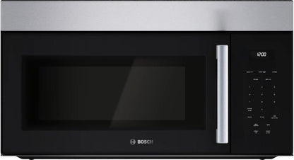 BOSCH HMV1055U 100 Series Over-the-range Microwave 30"" Left Sideopening Door, STAI...