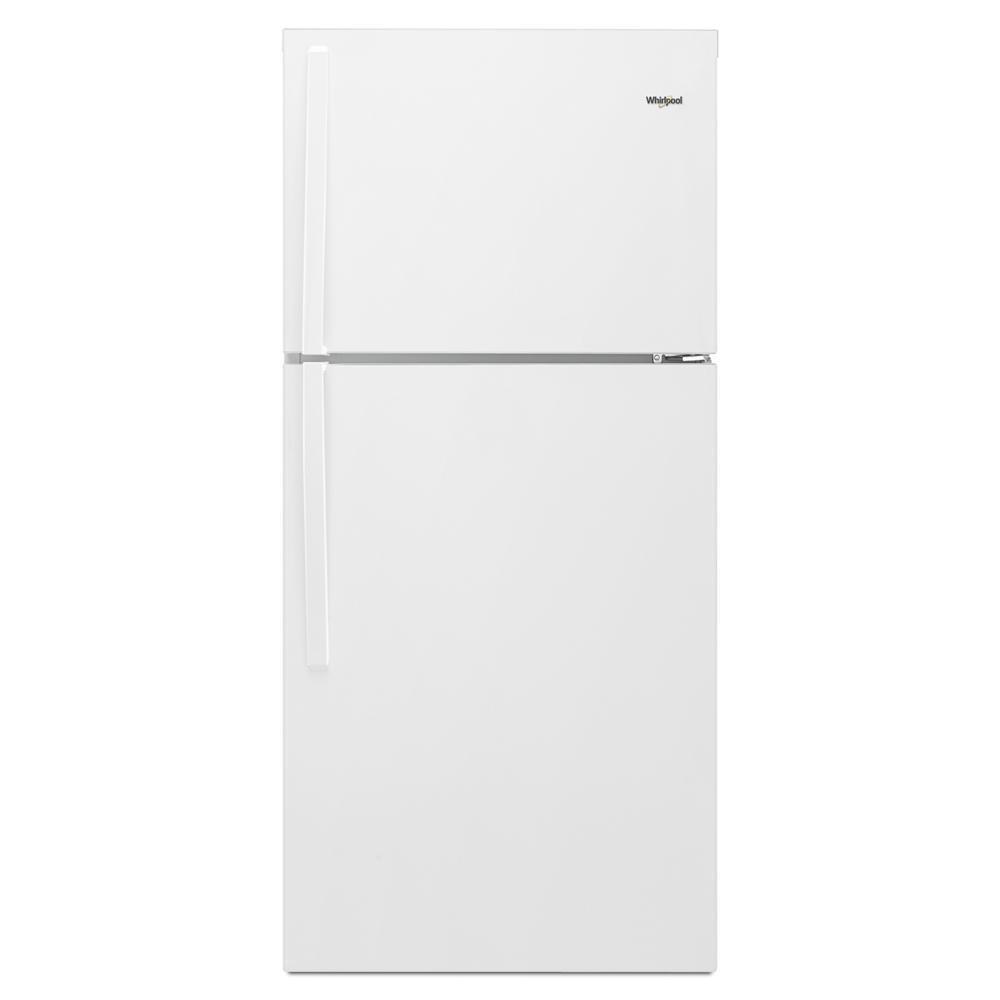 WHIRLPOOL WRT519SZDW White Whirlpool 30"" Wide Top-freezer Refrigerator With LED INTER...