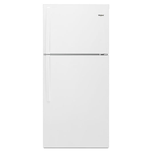 WHIRLPOOL WRT519SZDW White Whirlpool 30"" Wide Top-freezer Refrigerator With LED INTER...