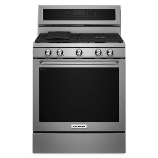 KITCHENAID KFGG500ESS Stainless Steel Kitchenaid 30-inch 5-burner Gas Convection Range