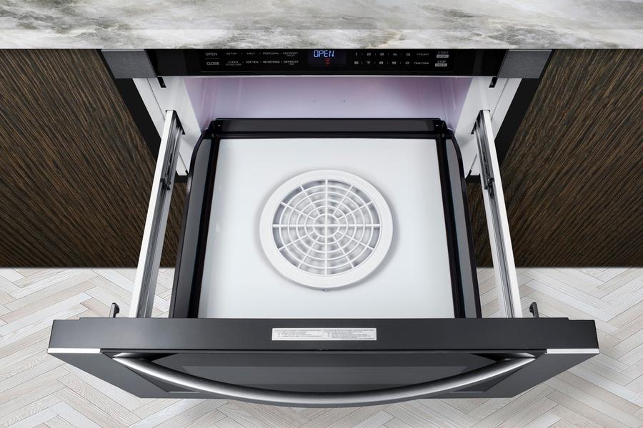 SUMMIT MDR245SS Summit 24"" Wide Built-in Drawer Microwave