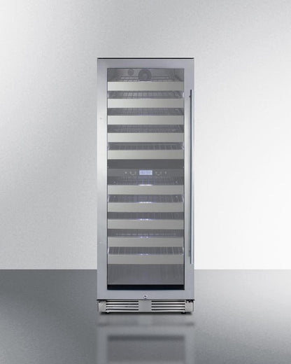 SUMMIT SWCP2116LHD Summit 24"" Wide Dual-zone Wine Cellar