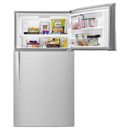 WHIRLPOOL WRT511SZDM Monochromatic Stainless Steel Whirlpool 33"" Wide Top-freezer REF...
