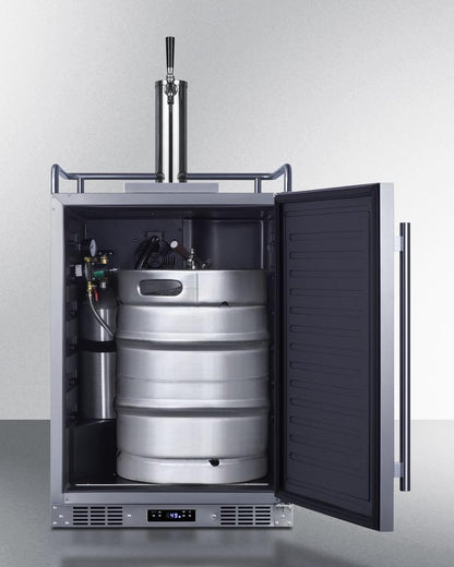 SUMMIT SBC683OS Summit 24"" Wide Built-in Outdoor Beer Kegerator
