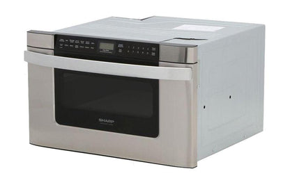 SHARP KB6524PSY 24 In. 1.2 Cu. Ft. 950w Sharp Easy Open Stainless Steel Microwave D...
