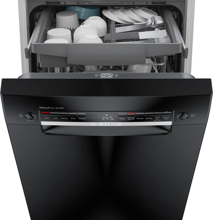 BOSCH SPE53C56UC Bosch 300 Series Dishwasher 17 3/4"" Black Spe53c56uc