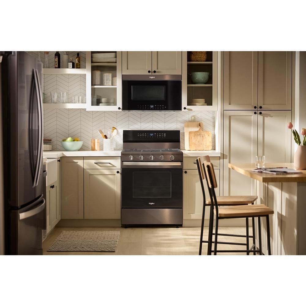 WHIRLPOOL WFGS7530RV 30-inch Smart Gas Range With Air Cooking Technology, Steam/self CLE...