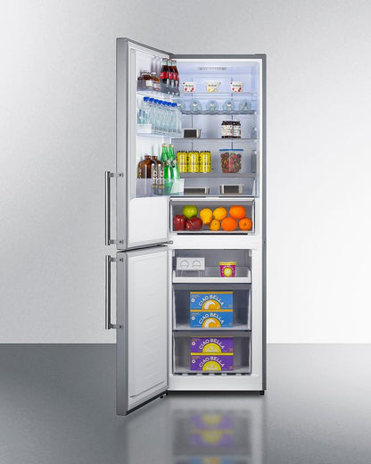 SUMMIT FFBF235PLLHD Summit 24"" Wide Bottom Freezer Refrigerator