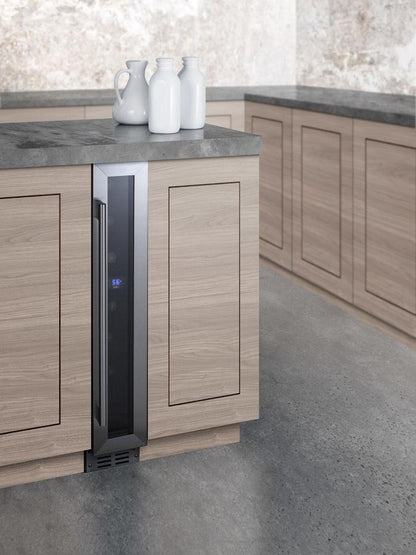 SUMMIT SWC007 6"" Wide Ada Compliant Built-in Undercounter Wine Cellar With DIGITA...
