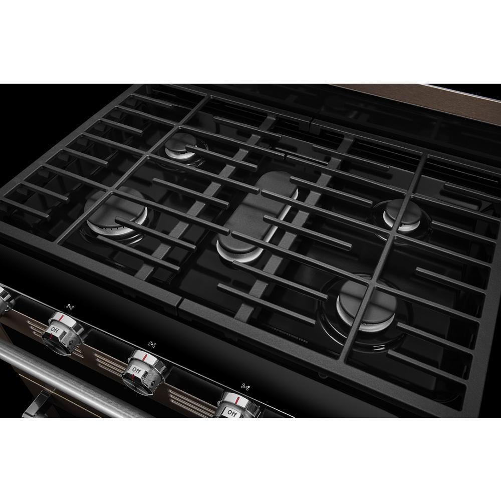 KITCHENAID KFGD500EBS Kitchenaid 30-inch 5 Burner Gas Double Oven Convection Range - B...