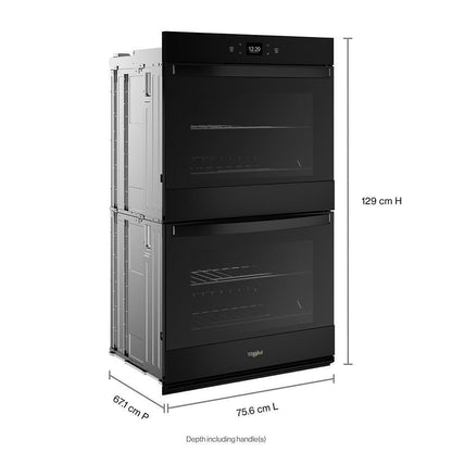 WHIRLPOOL WOED5030LB &#xa;10.0 Total Cu. Ft. Double Wall Oven With Air Fry When Connected