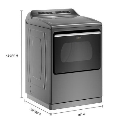 WHIRLPOOL WGD8127LC 7.4 Cu. Ft. Top Load Gas Dryer With Advanced Moisture Sensing
