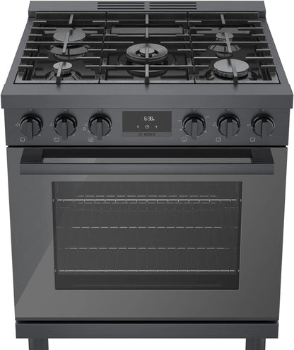 BOSCH HGS8045UC 800 Series Gas Freestanding Range 30'' Black Stainless Steel Hgs8045uc