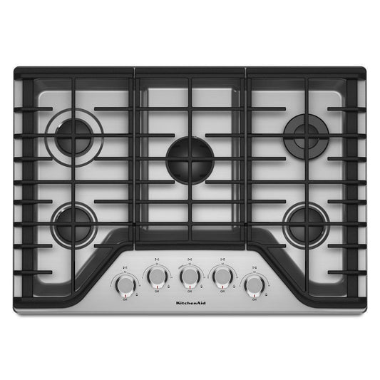 KITCHENAID KCGS350ESS Stainless Steel Kitchenaid 30'' 5-burner Gas Cooktop