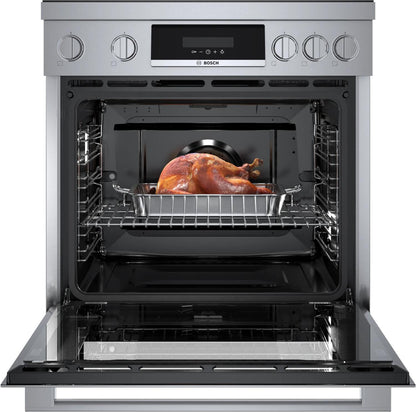 BOSCH HIS8055U 800 Series Induction Freestanding Range 30'' Stainless Steel His8055u