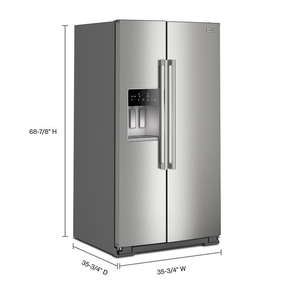 MAYTAG MRSF6636RZ 36-inch Wide Full-depth Side-by-side Refrigerator With Arctic Blue ...