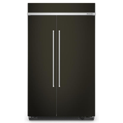 KITCHENAID KBSN708MBS 30 Cu. Ft. 48"" Built-in Side-by-side Refrigerator With PRINTSHIELD(...